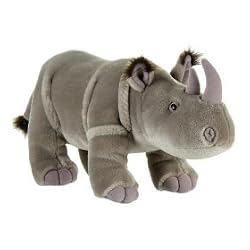 RHINO STANDING PLUSH TOY STUFED ANIMAL 14"