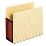 Globe-Weis 1534GPP Project Pockets, Letter, 5-1/4 Expanding, Manila, 5/pack