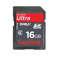 SanDisk 16GB Ultra II 15MB/s SDHC SD Card (SDSDH-016G, Bulk Packaging)