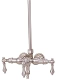 Classic Satin Nickel Tub Filler Shower Faucet TW11