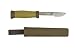 Mora of Sweden Knives 2000 FOS Morakniv 2000 Fixed Blade Knife with Olive Green Rubber Handle