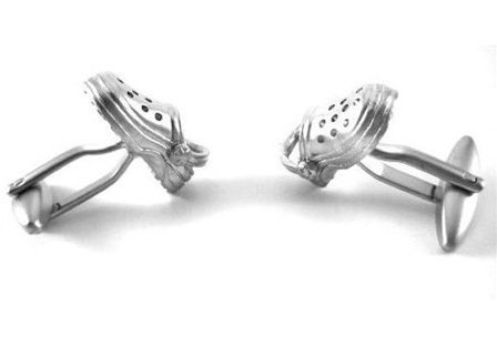 Silver Sandals Crocs Cufflinks