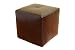 Baxton Studio Lave Brown Bonded Leather Ottoman
