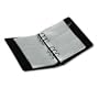 Samsill 81270 Samsill Regal Leather Business Card Binder, 20-Card Cap, 7-3/4x5-3/4, Black