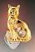Kitty Cat 24k Gold Plated Swarovski Crystal Night Light