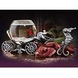 Pet Supplies : Enchanted Evening, Old Pewter Betta Treasure