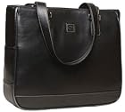 Clark & Mayfield Rosemont Leather Laptop Tote Black