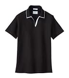 NEW Outer Banks - Ladies Egyptian Diamond Knit Sport Shirt with Tipping Black-3XL