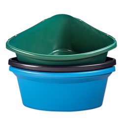 Fortiflex Corner Feeder for Dogs and Horses, 6-Gallon, Black