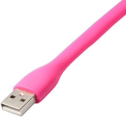 Mobile Sky Mini USB LED Light Adjust Angle Portable Flexible Led Lamp for Computer Keyboard Reading Notebook Laptop PC (Rose)
