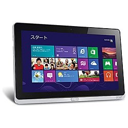 acer アイコニアシリーズ タブレットPC ( 11.6型 / Corei3-3217U / 4GB / 64GB SSD / Win8 64bit / シルバー /クレードル付 ) ICONIA W700