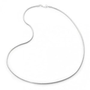 Italian Solid Sterling Silver Snake Chain, 18
