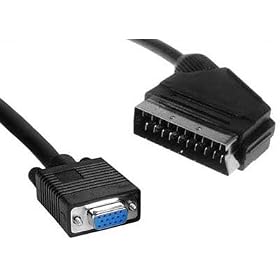 2 M SCART LEAD TO 15 PIN HD - VGA CABLE