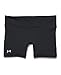 Under Armour Women's HeatGear Authentic Middy Shorts, Black (001)/Silver, Small