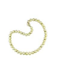 14k yellow gold 10-11 MM South Sea Cultured Pearl, and Diamond Pearl Strand, 20"