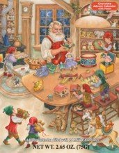 Advent Calendar with Chocolate, Santa's Toy Shop (BB111) 2.65 oz (75g)