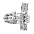 Platinum Crucifix Ring