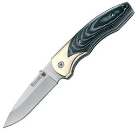 Micarta Gentleman, Black Micarta Handle, Plain
