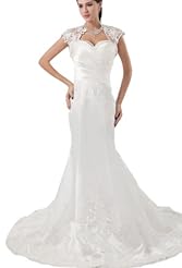 Satin Beaded Mermaid Evening Dress  with a Court Train 