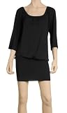 BANDED BOTTON SWEATER DRESS