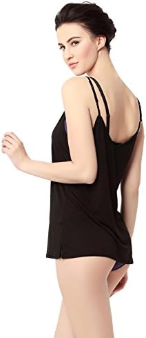 Lepoux Women's Modal Camisole (Small, Black)