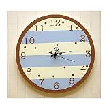 New Arrivals Stripe Wall Clock, Blue/Green