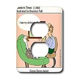Londons Times Funny Medicine Cartoons - Goose Down Jacket - Light Switch Covers - 2 plug outlet cover