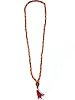 Indiatrendzs Rudraksha Beads Amber Stone Prayer Mala Necklace 108+1