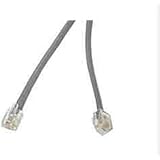 C2G / Cables To Go 08114 RJ 12 6P6C Straight Modular Cable (25 Feet, Silver)