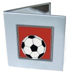 Red Soccer Double Mirror Compact