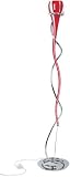 Living Organa Stehleuchte 1x75W G9 Chrom/Rot-Opal 230V