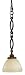 Murray Feiss P1100WAL One-Light Edwardian Collection Pendant, walnut with English Scarvo Glass Shade