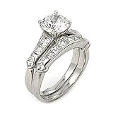 CZ Wedding Ring Set