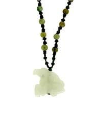 A Very Personal Gift - Horse Zodiac Jade Necklace Embellished with Jade Beads and Olive Cord - Born In: 1942, 1954, 1966, 1978, 1990, 2002, 2014