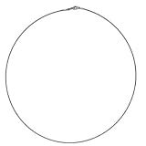 14k White 1.2mm Twist Cable Wire Chain Necklace - 16 Inch