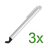 Gtmax 3 Pack Universal Silver Touch Screen Stylus with Flat Tip for HTC Dro ....