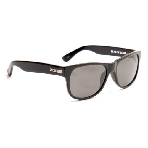 Click here to buy HOVEN BIG RISKY 39-0102 BLACK GLOSS HANDMADE ACETATE FRAME GREY POLARIZED LENS PLASTIC....