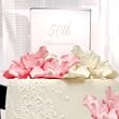 Cathy's Concepts 50th Wedding Anniversary Acrylic Cake Topper