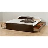 Prepac Ebk-8400 Manhattan 6-drawer King Size Platform Storage Bed