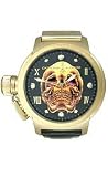 Christian Audigier's Men's Eternity Collection Gold Death Skull watch #ETE-103