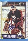 Clint Malarchuk, Buffalo Sabres Autographed Card
