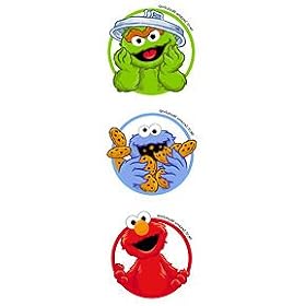 SESAME STREET Temporary Tattoos - 4 sheets
