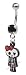 Cute & Sexy Skeleton Girly Design Navel Belly Button Navel Ring BLACK