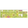 Funkeyboard Designer Keyboard Sticker- Green Flowers