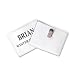 C-Line Clip Style Name Badge Holders, 3.5 x 2.25 Inches, Clear, 50 per Box (95523)