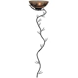 Kenroy Home 20625BRZ Twigs Medium Wallchiere Bronze finish with Amber iridescent scavo glass shade