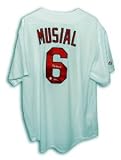 Stan Musial Signed St. Louis Cardinals Throwback Majestic Jersey - HOF 69