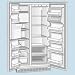 White 21.6 cu ft Side-by-side Refrigerator with Built-in Ice & Water Dispenser