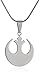 Star Wars Jewelry Unisex Rebel Alliance Stainless Steel Small Chain Pendant Necklace, 24
