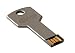 AMP 8GB Chrome Key Shaped USB Flash Drive